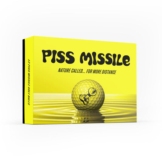 PISS MISSILE GOLF BALLS 12PK - Piss Missile Golf Balls