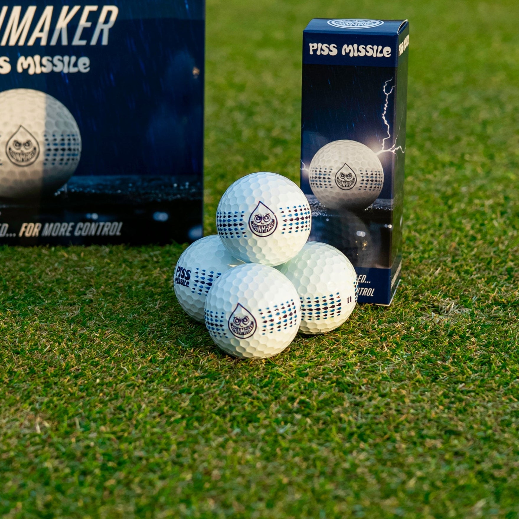 RAINMAKER GOLF BALLS 12PK - Piss Missile Golf Balls