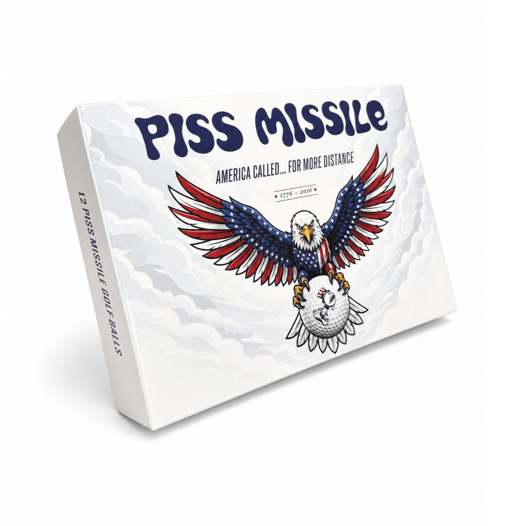1776 LIMITED EDITION PISS MISSILE GOLF BALLS 12pk - Piss Missile Golf Balls