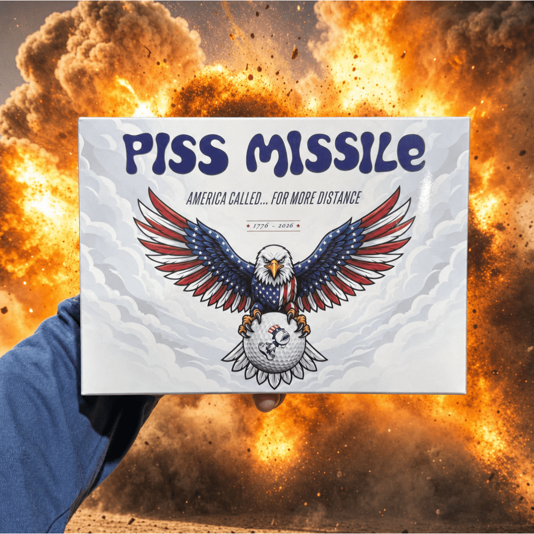1776 LIMITED EDITION PISS MISSILE GOLF BALLS 12pk - Piss Missile Golf Balls