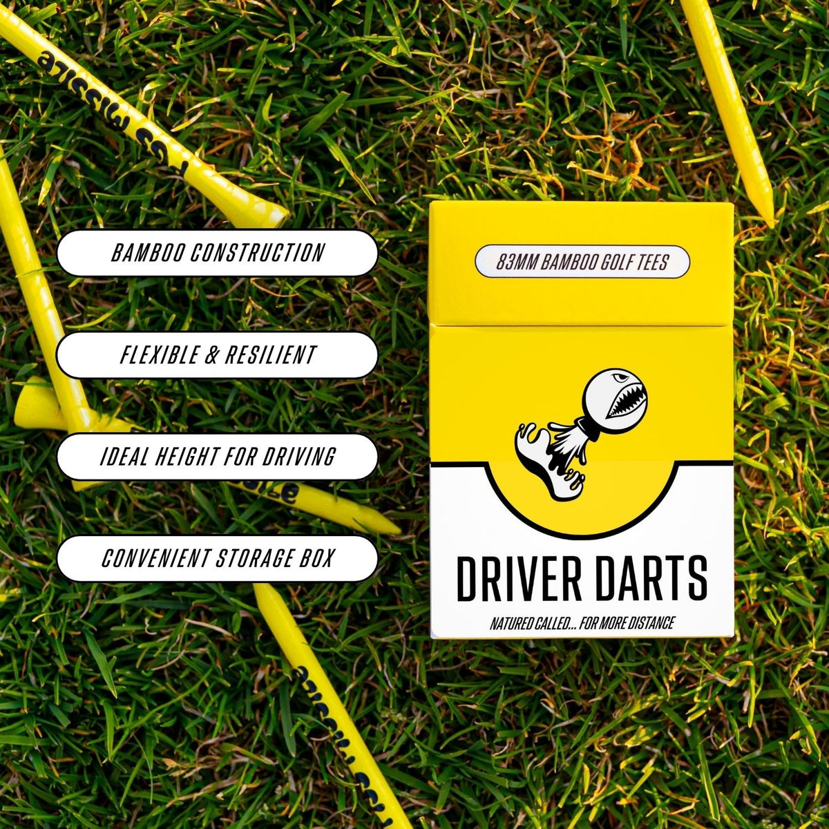 DRIVER DARTS GOLF TEES 18ct - Piss Missile Golf Balls