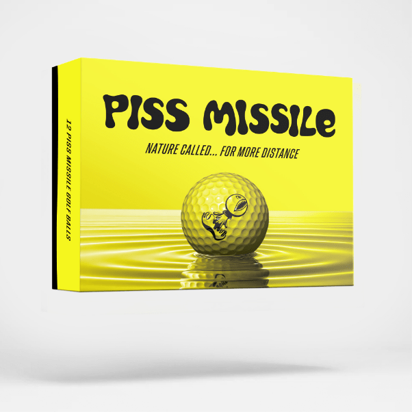 PISS MISSILE GOLF BALLS 12PK - Piss Missile Golf Balls