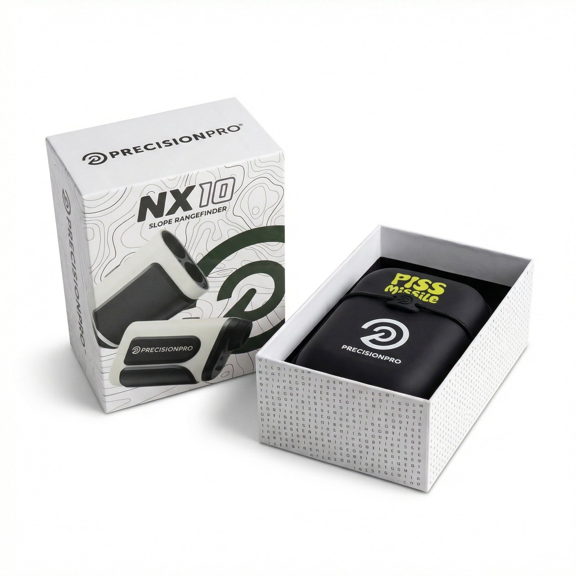 Precision Pro NX10 Slope Rangefinder - Piss Missile Golf Balls
