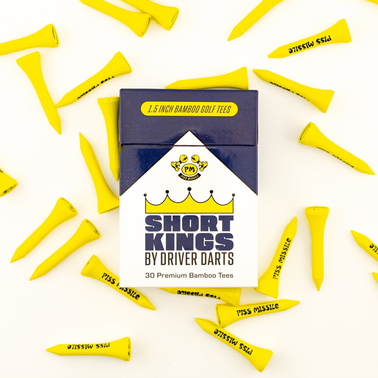 SHORT KINGS GOLF TEES - Piss Missile Golf Balls