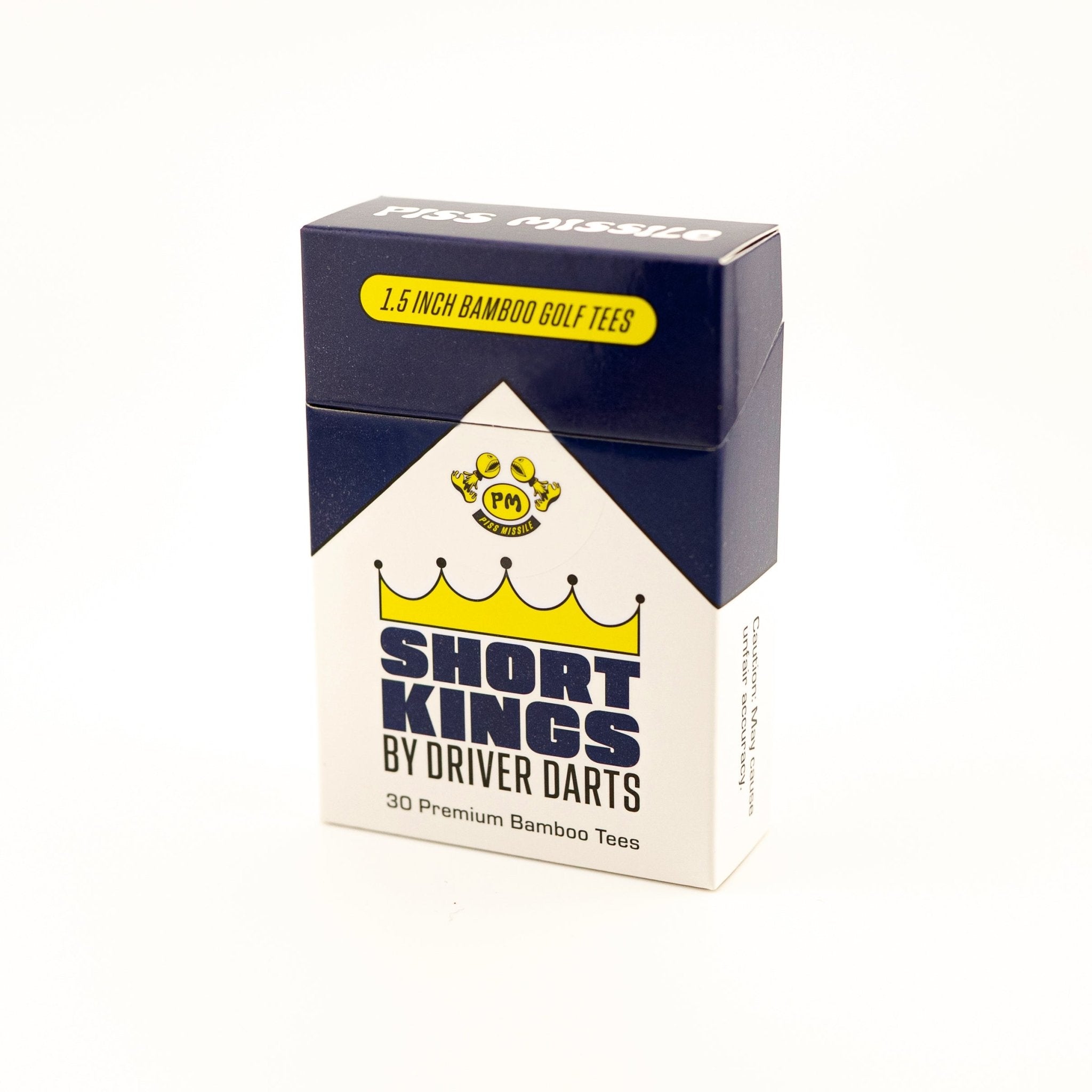Short Kings by Driver Darts- Premium 1.5 inch Bamboo Tees – Piss